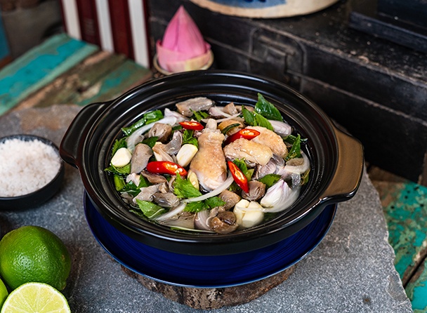 Chicken Sour Soup with Mushroom