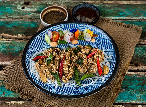 Deep Fried Beef with Sesame