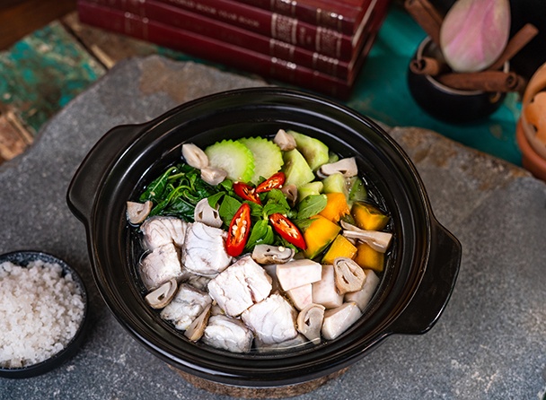 Preu Heur Fish Soup with Mixed Vegetables