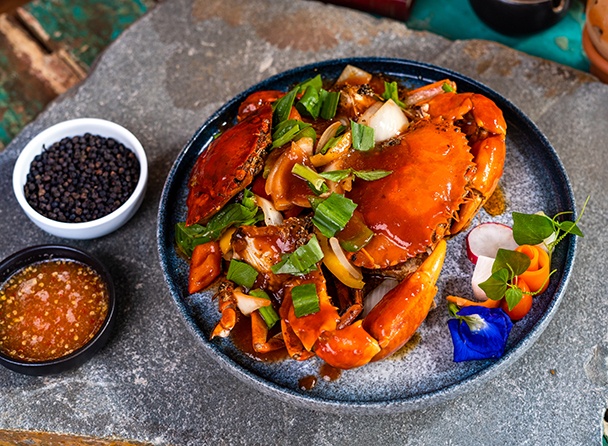 Stir Fried Stone Crab With Tamarind Sauce